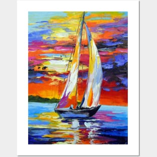 Fair wind for sailboat Posters and Art